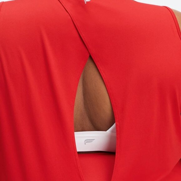 Fabletics Dry-Flex Red Open Back Tank Size 2X - Picture 5 of 8